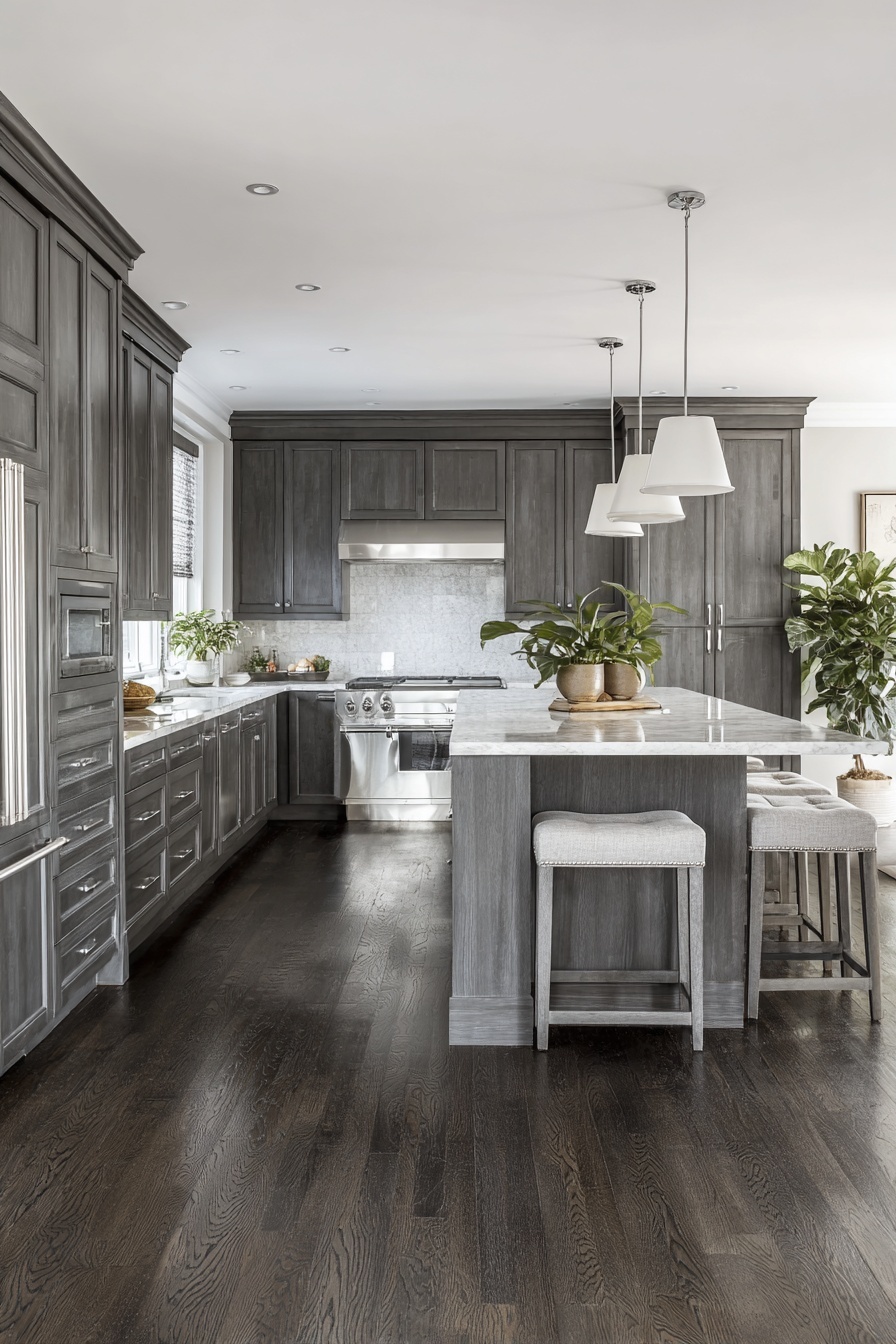 Choose Grey Wood Flooring for Warmth