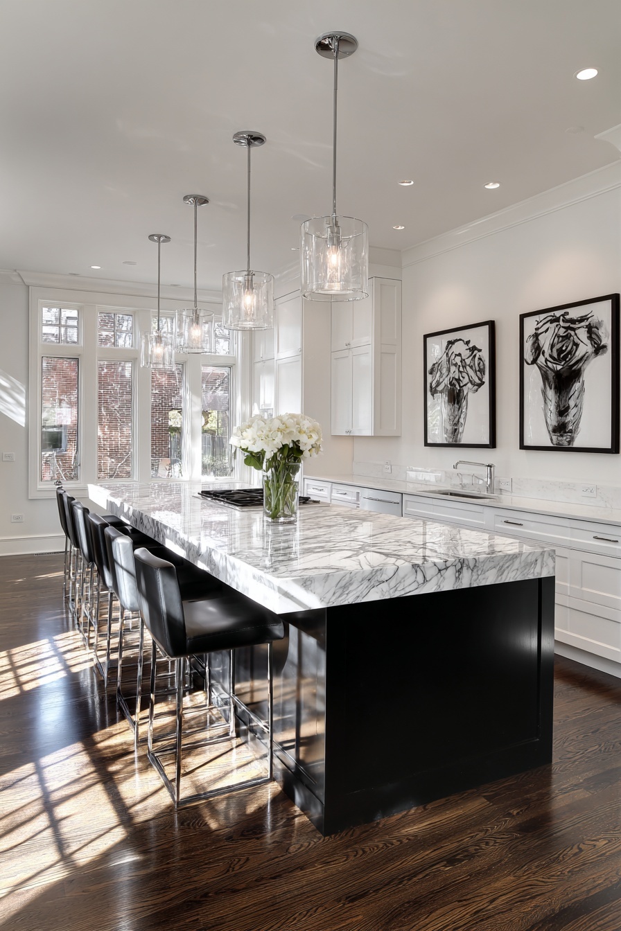 Incorporate Black and White Art Pieces