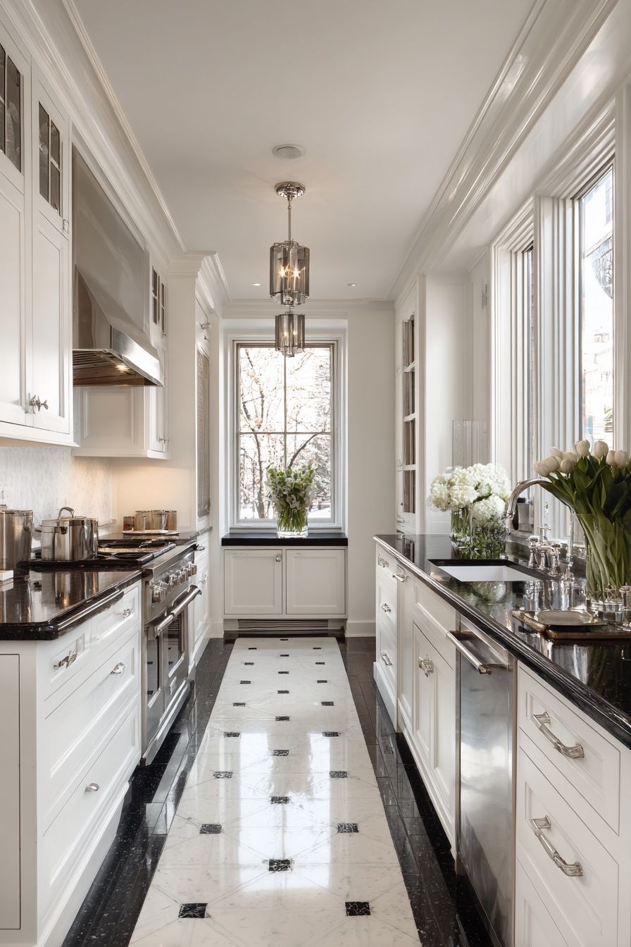 Contrast with Black Countertops