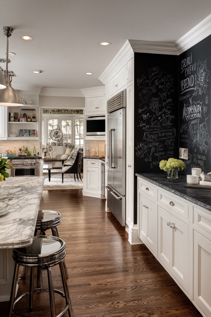 Distinctive Black Chalkboard Wall