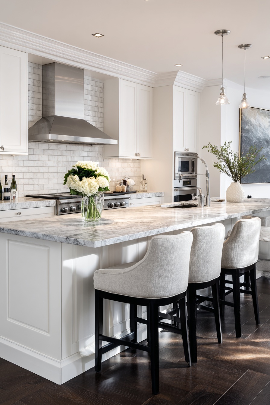 Embrace High Contrast with Barstools