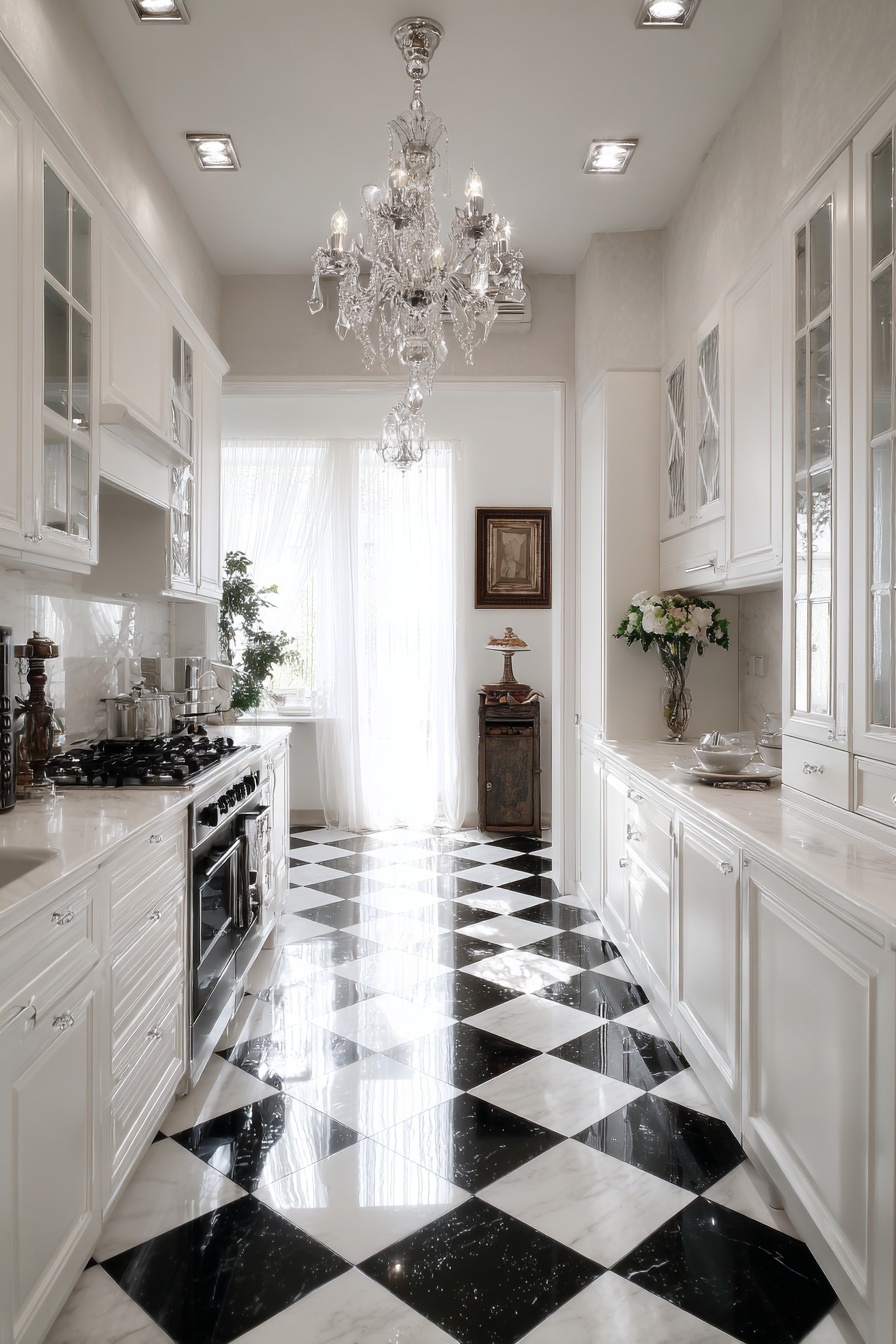 Classic Checkerboard Flooring
