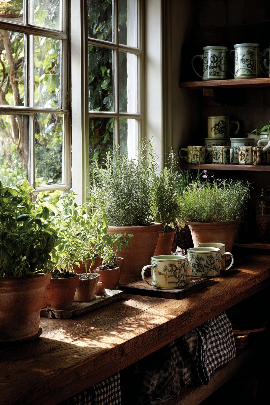 Decorate with Potted Herbs