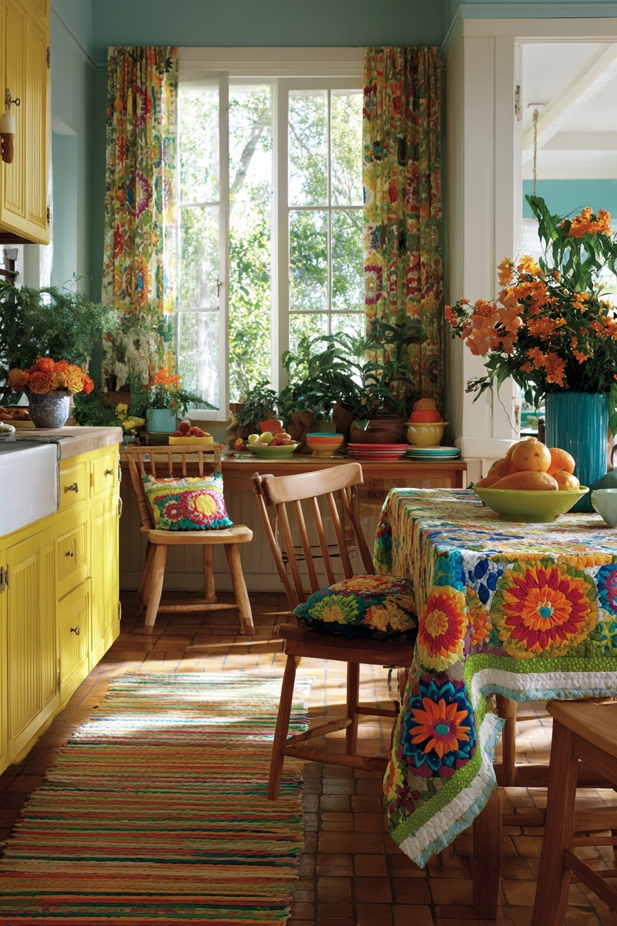 Incorporate Cheerful Textiles