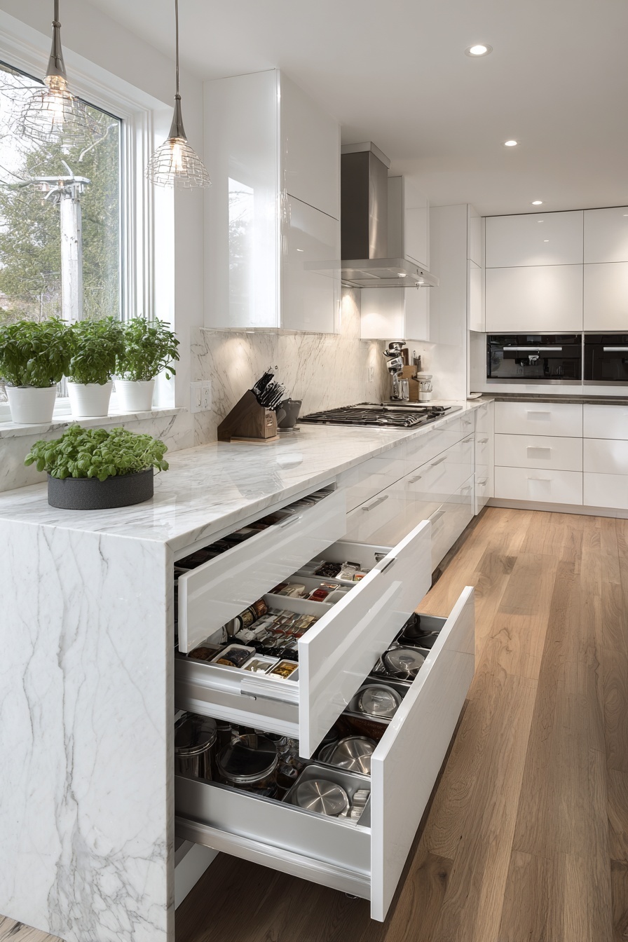 Organize Efficiently with Pull-Out Drawers