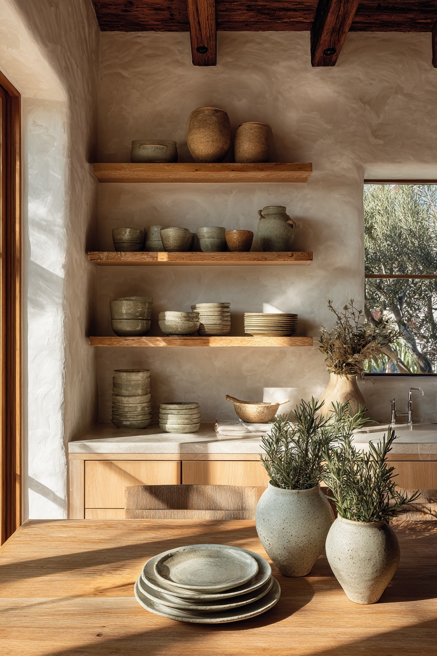 Decorate with Earth-Tone Ceramics