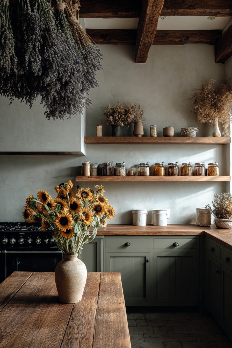 Display Dried Plants and Flowers
