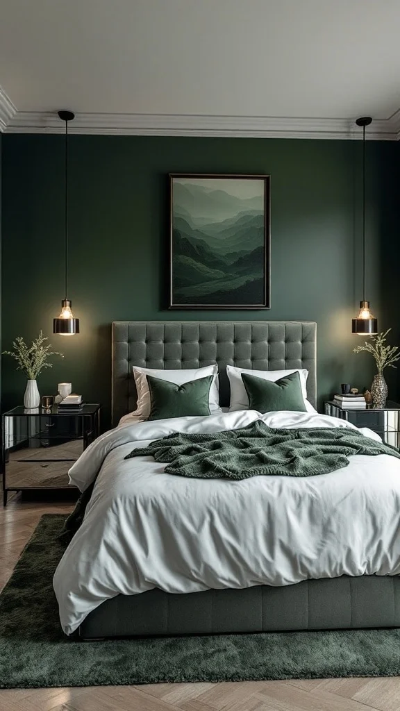 Contemporary Monochrome Green