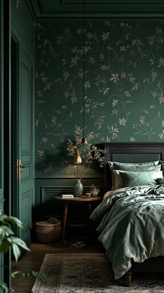 Botanical Dark Green Enchantment