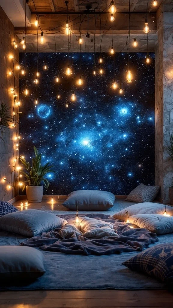 Celestial Theme: Starry Night Ambiance for Relaxation