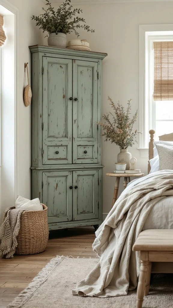 Weathered Sage Green Accent Furniture