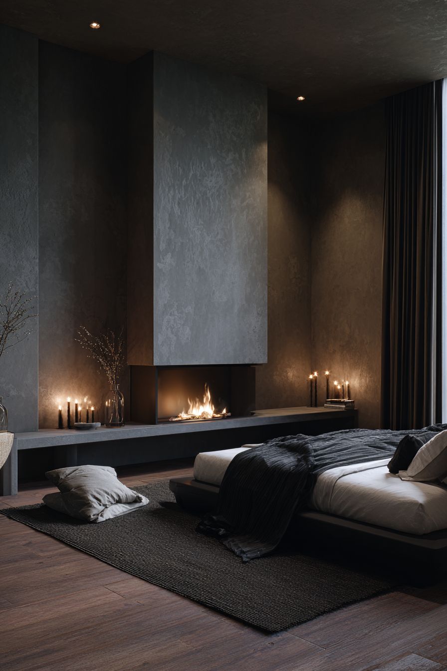 Incorporate a Minimalist Fireplace