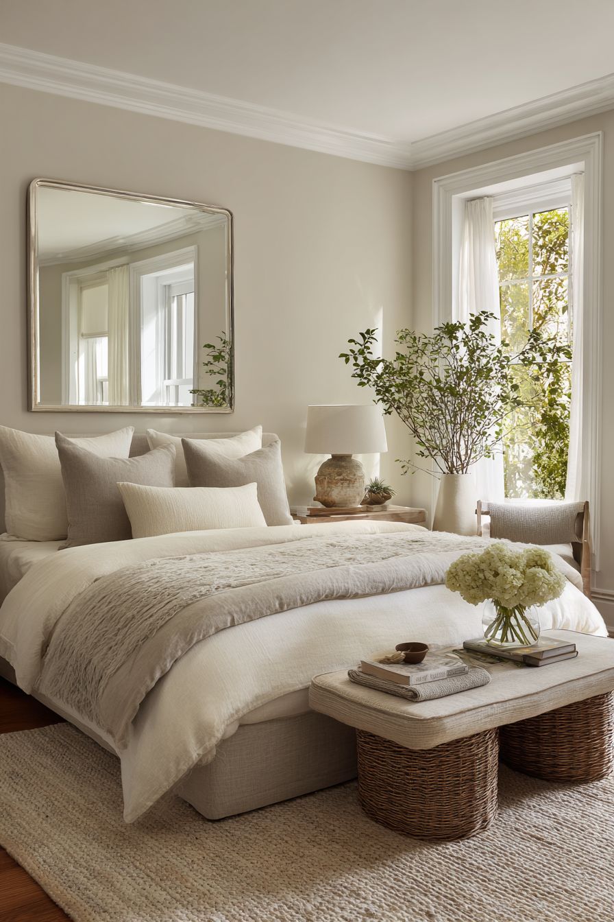 Place A Large Mirror To Create Space