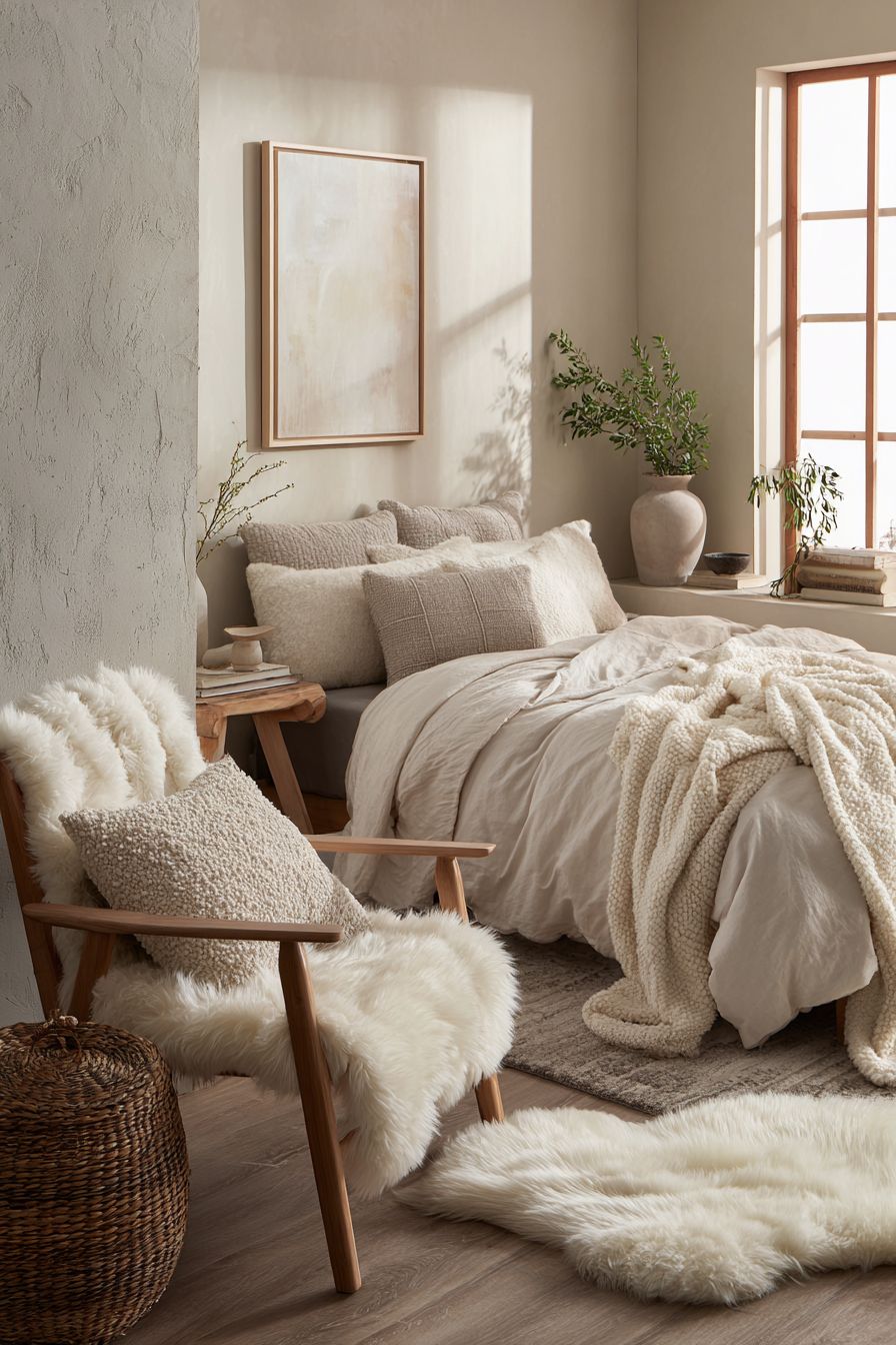 Select Soft Ivory Throws For Added Warmth