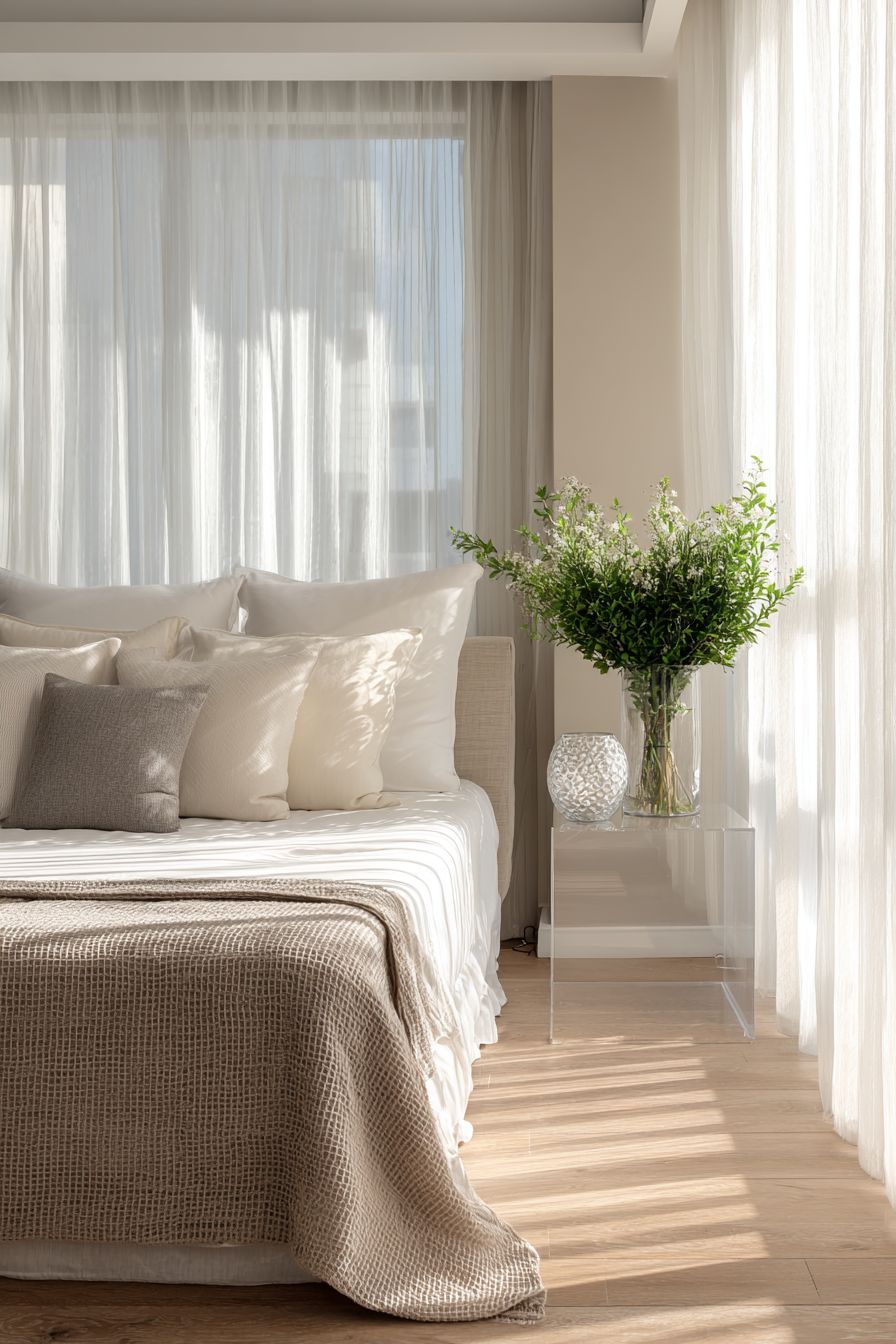 Enhance Light With Transparent Decor