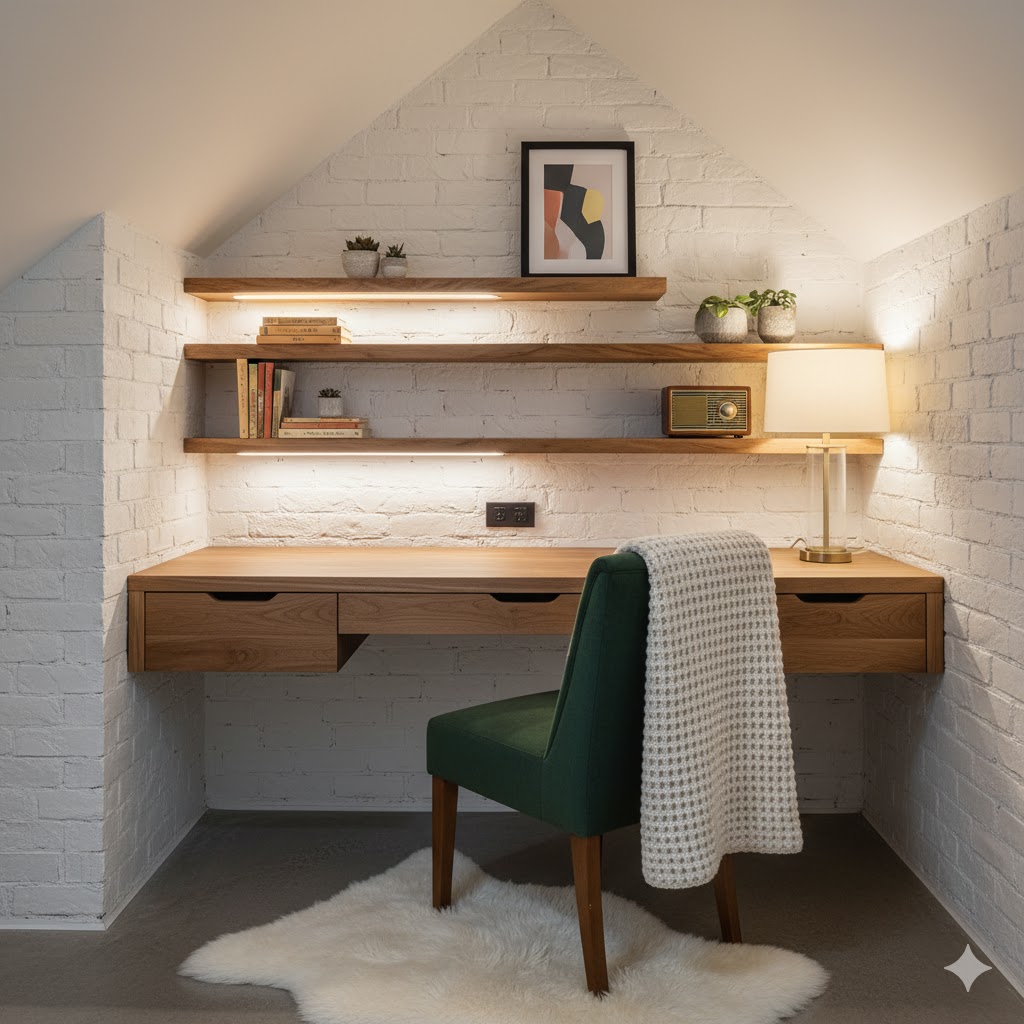 Cozy corner home office