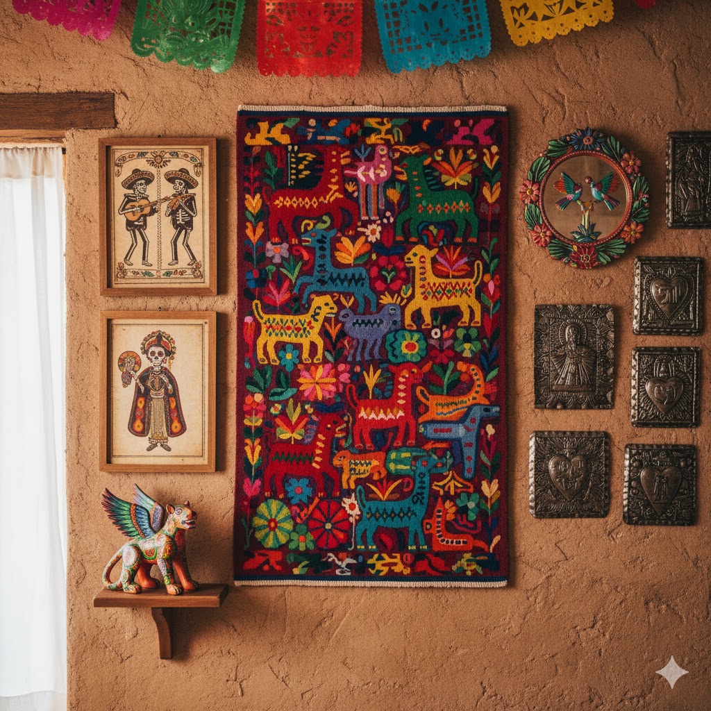 Mexican folk art in home decor