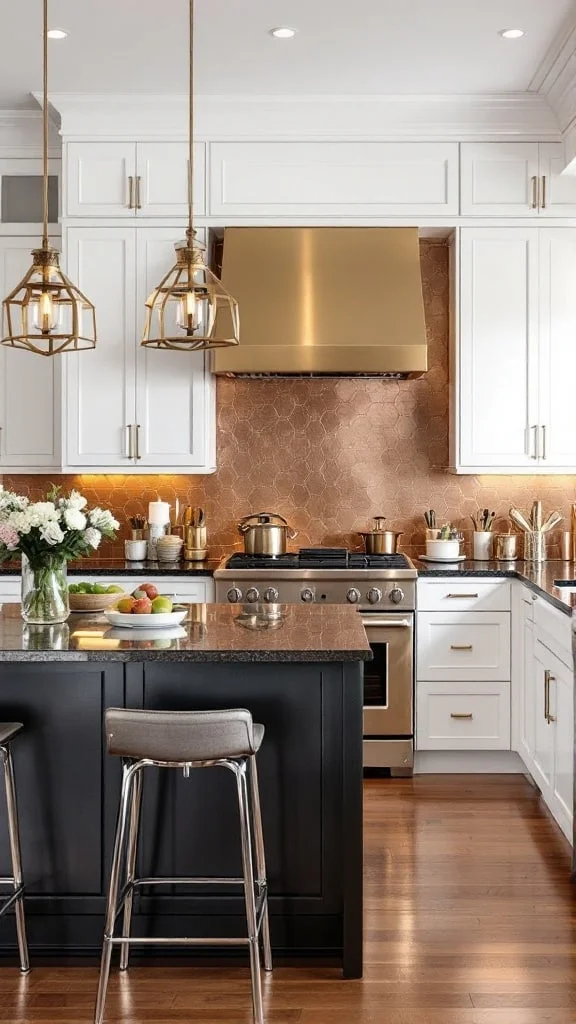 Metallic Accents for Luxury