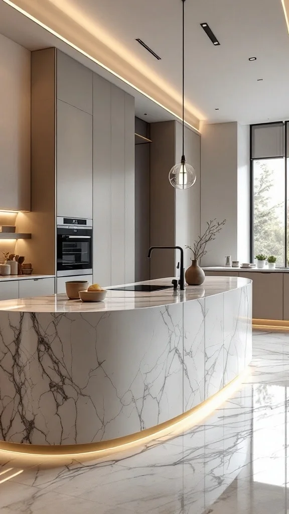 Curved Island Concept