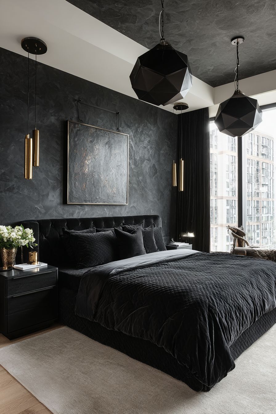 Black Lighting Fixtures as Statements