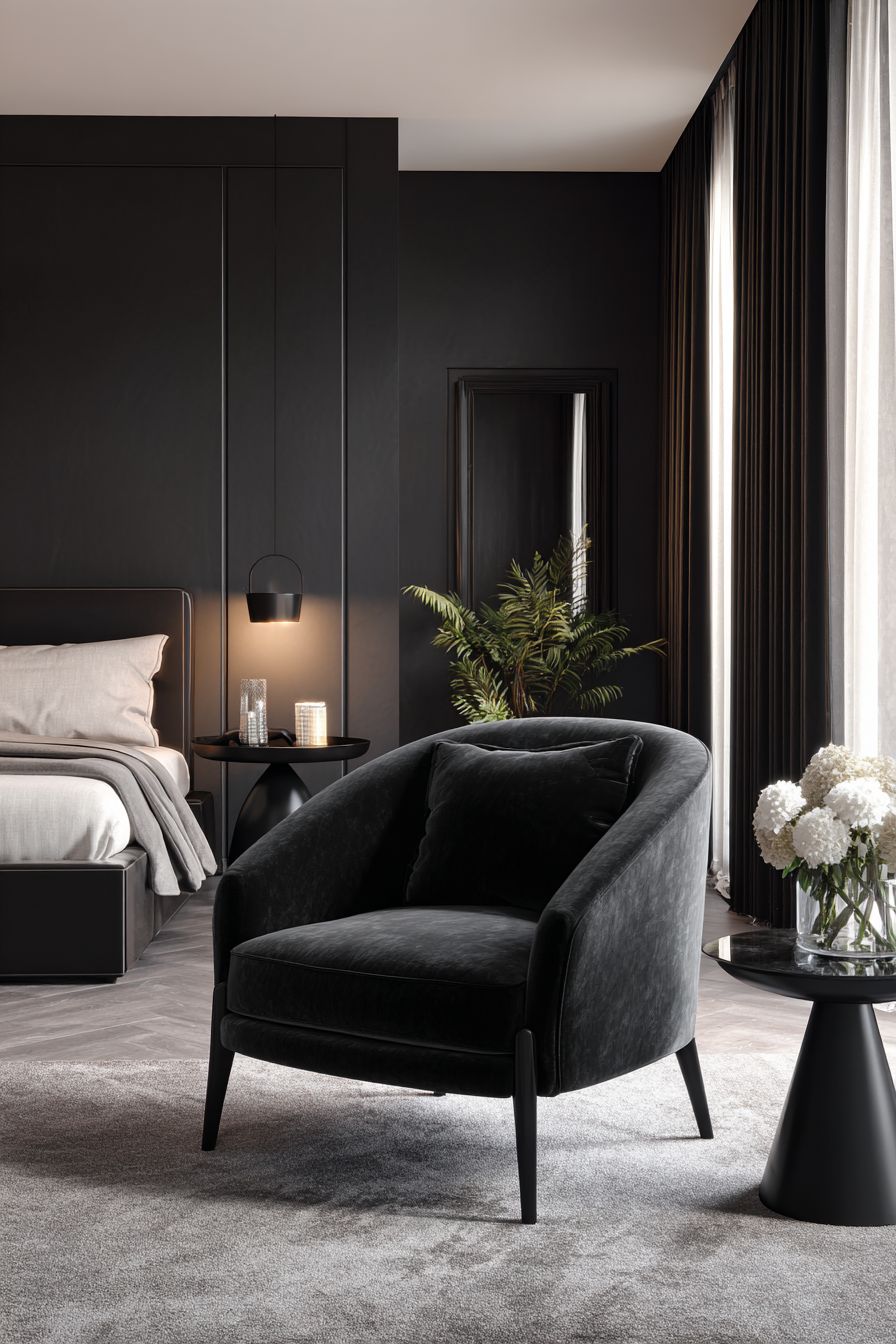 Black Accent Chairs for Impact
