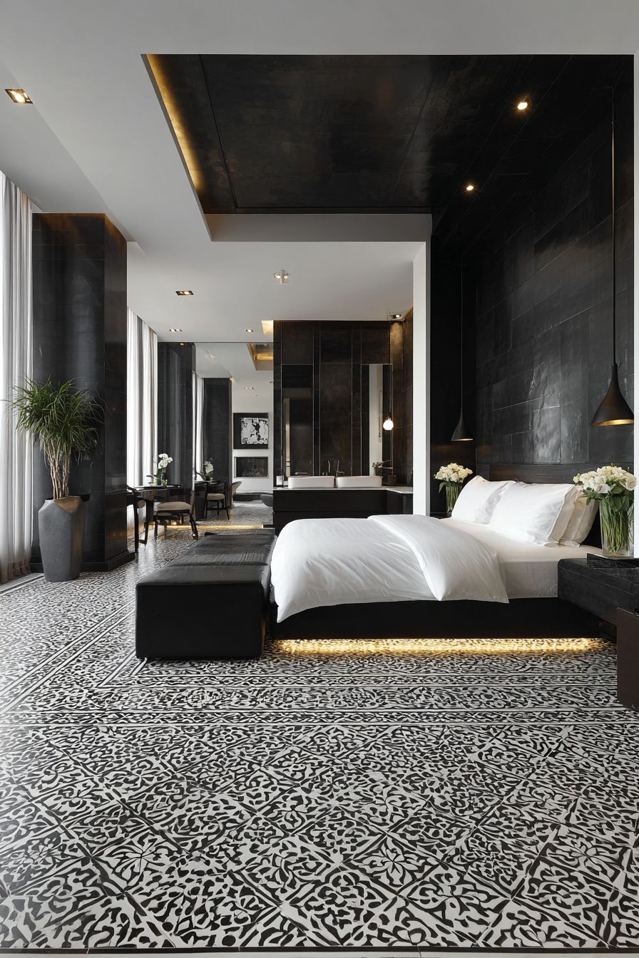 Use Black Patterns on Floors