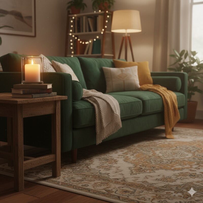 Scented candles and diffuser