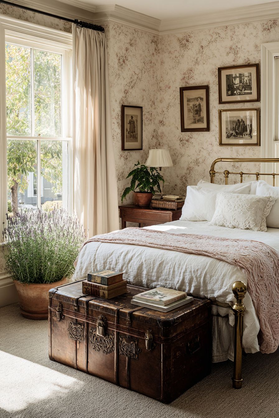 Maximize Space with a Trunk at Bed's End