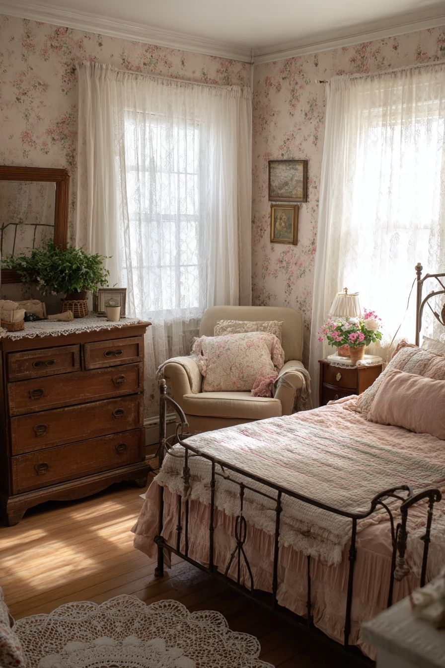 Hang Floral Wallpaper for a Nostalgic Look