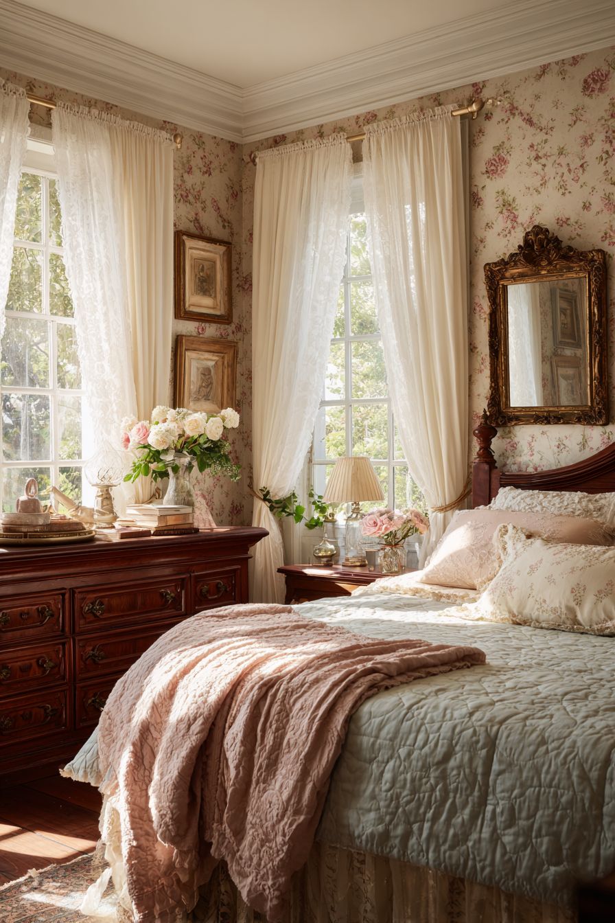 Display Antique Mirrors for Depth