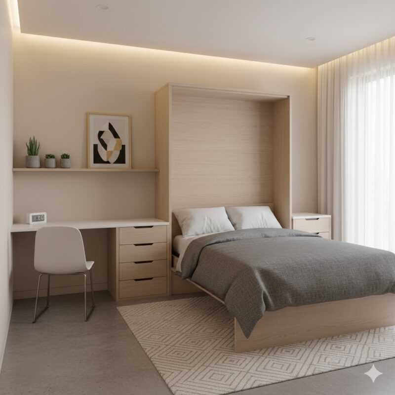 Multi-functional guest room furniture