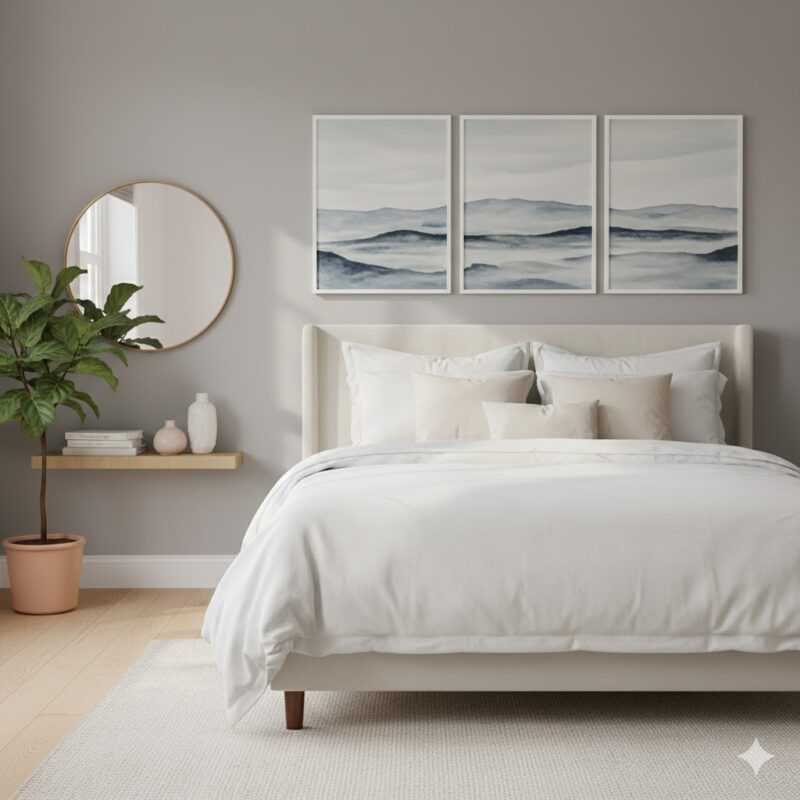 Art and decor in guest room
