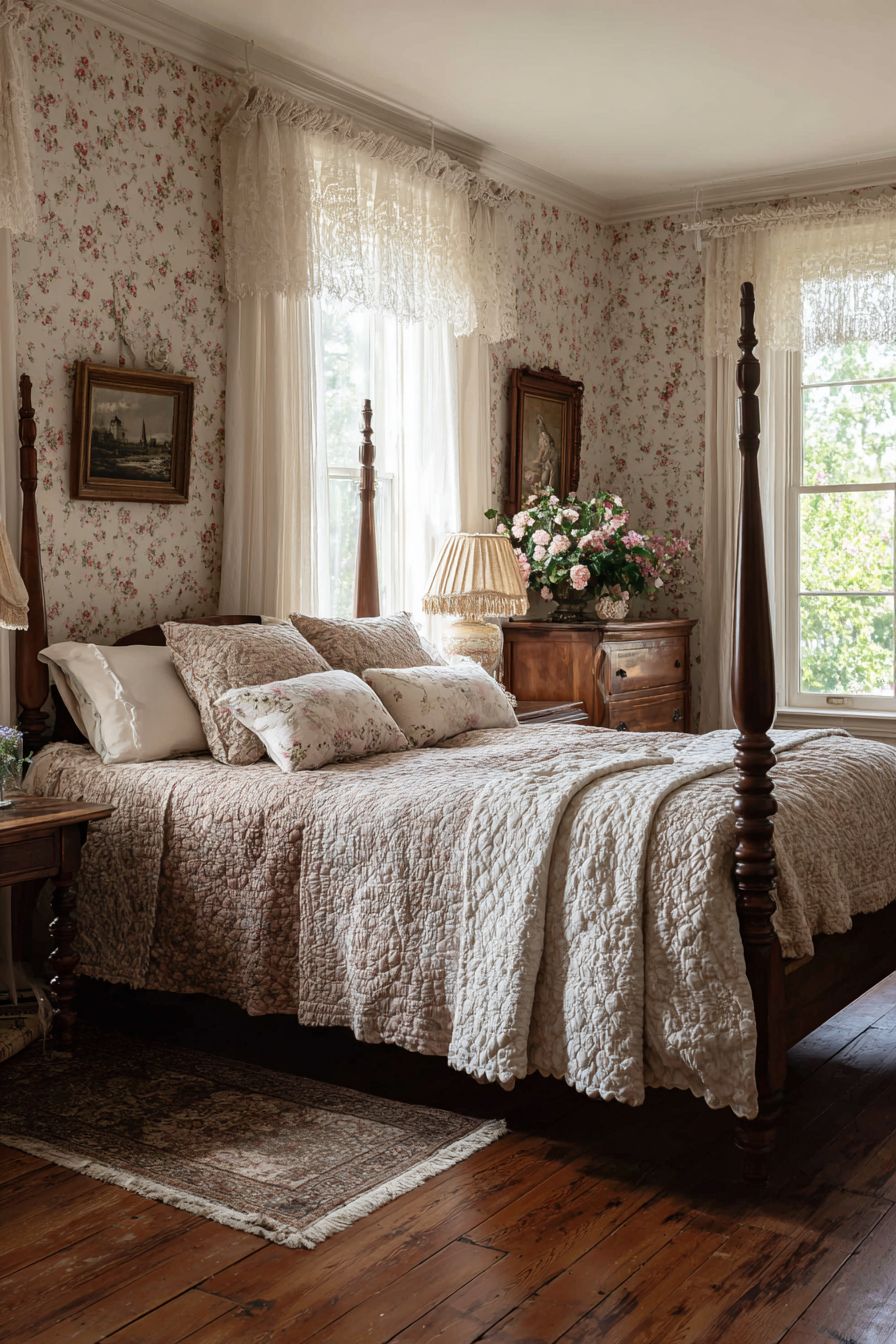 Add Quilted Bedspreads for Texture