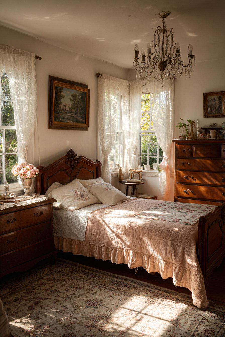 Include Lace Curtains for Softness