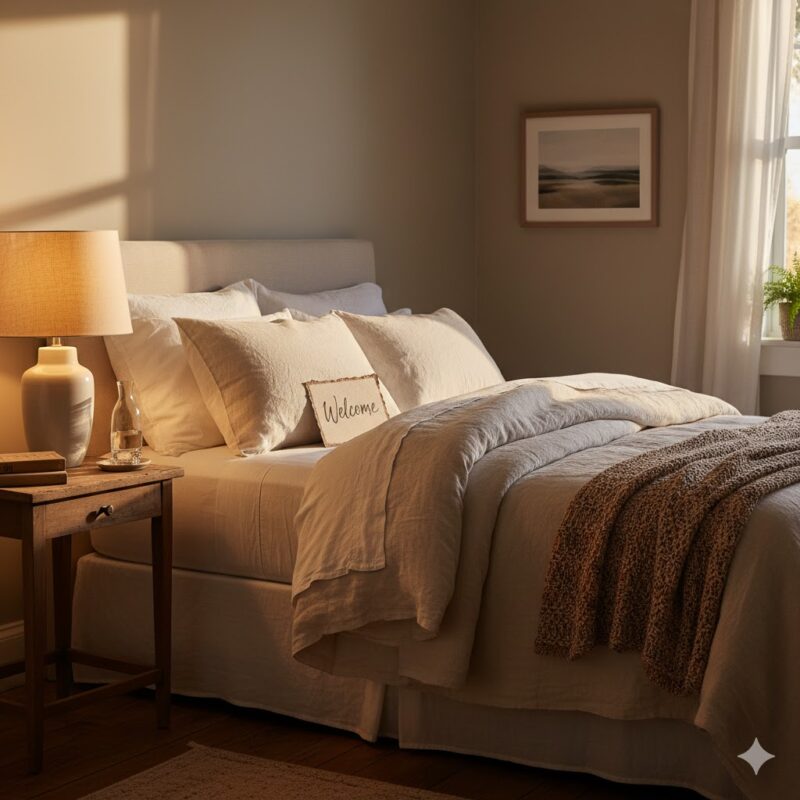 Inviting guest bedroom