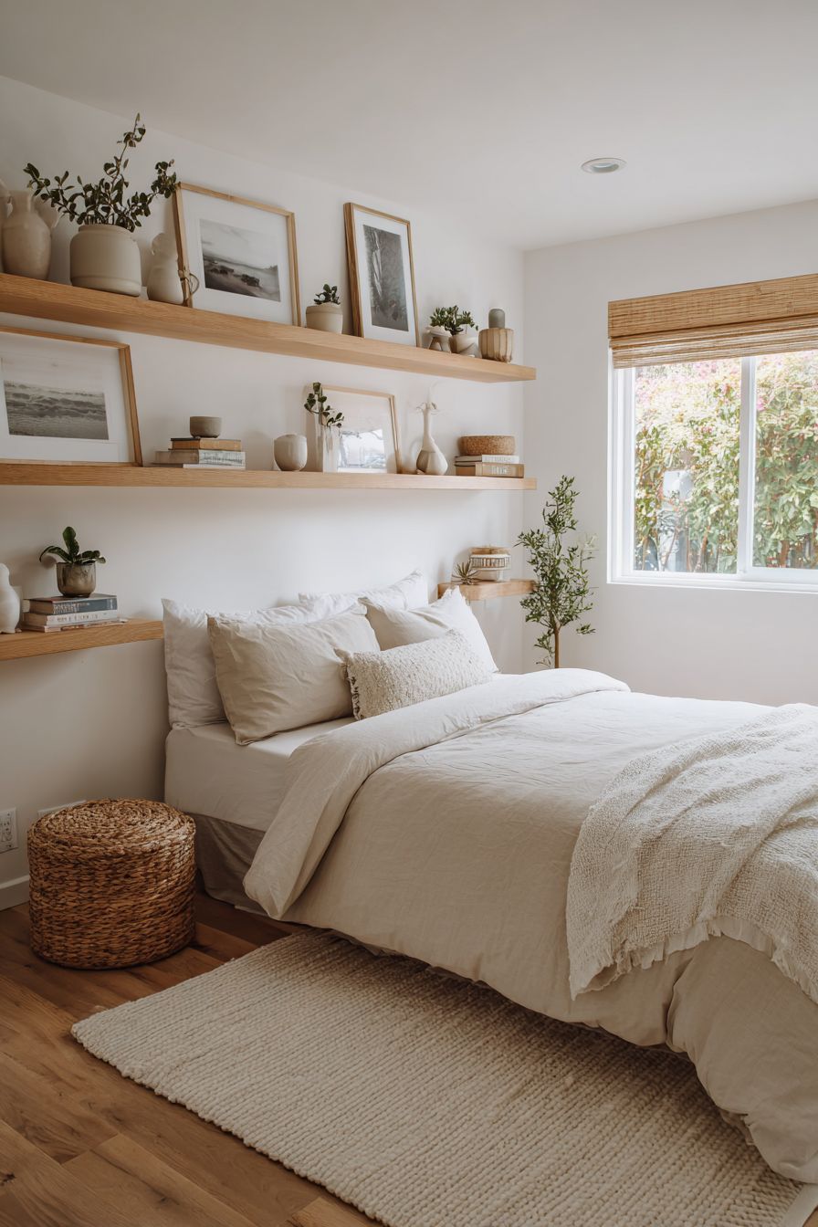 Organize with Stylish Floating Shelves