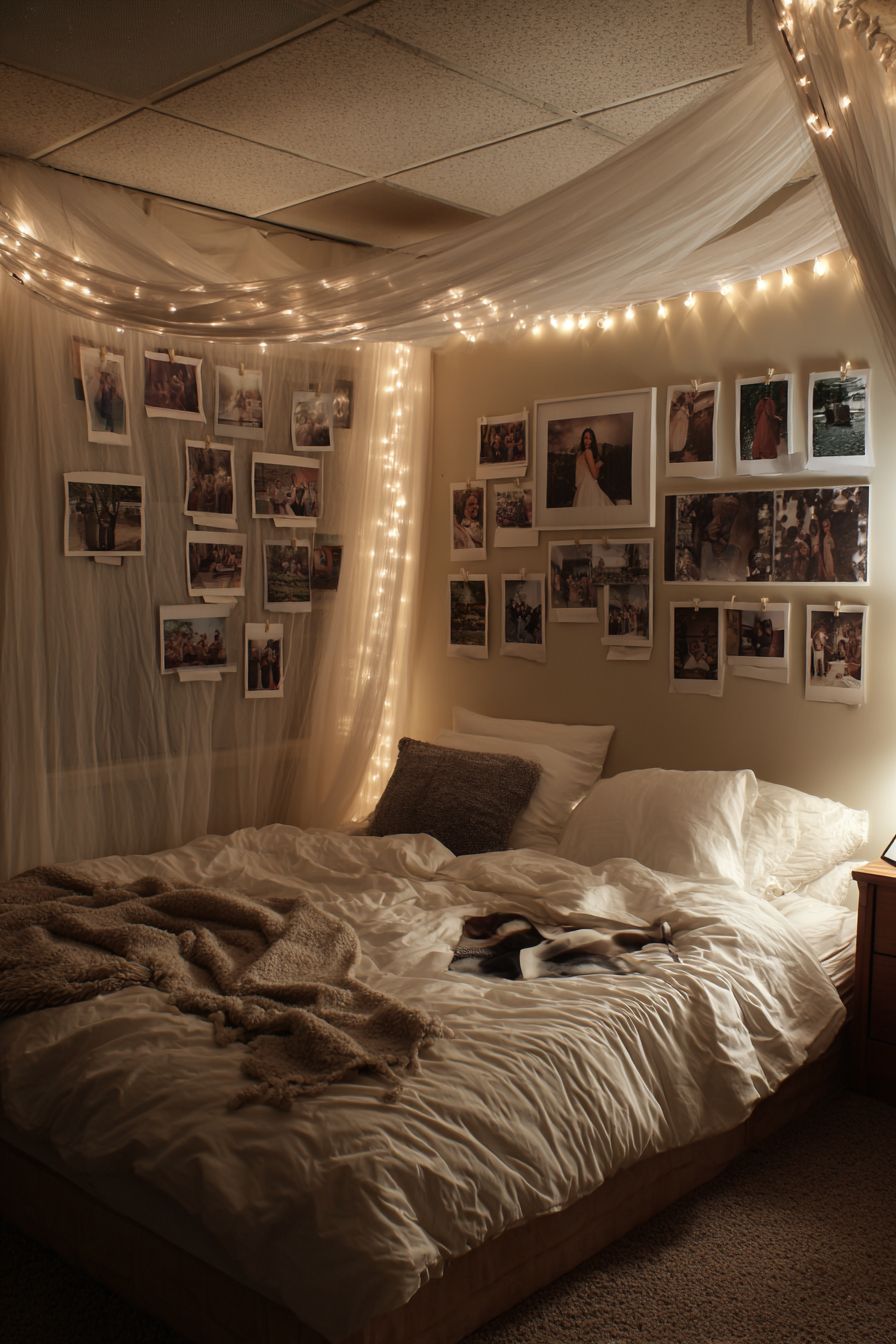 Display Memories with String Light Photo Clips