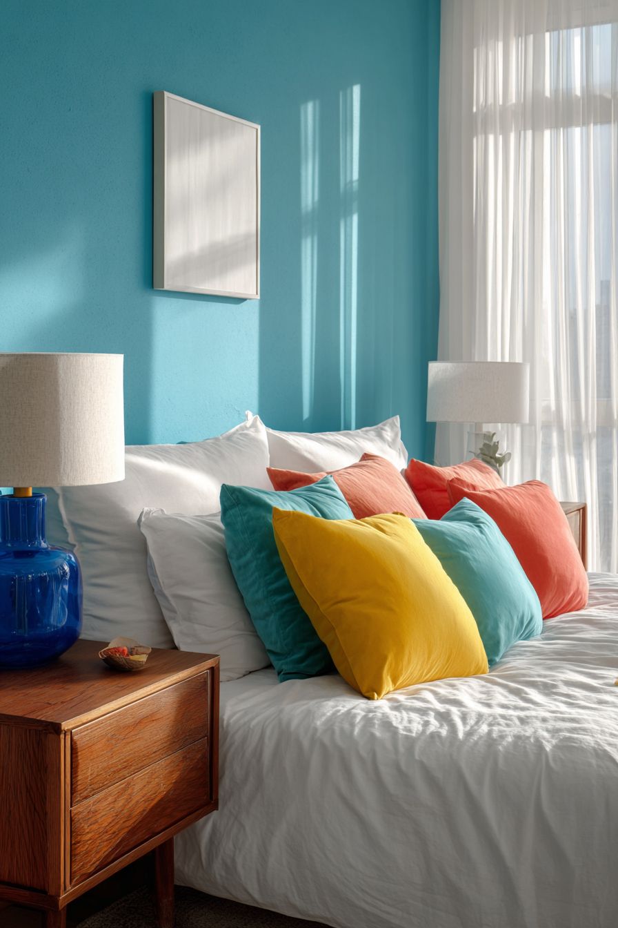 Color Pop with Accent Wall Paint
