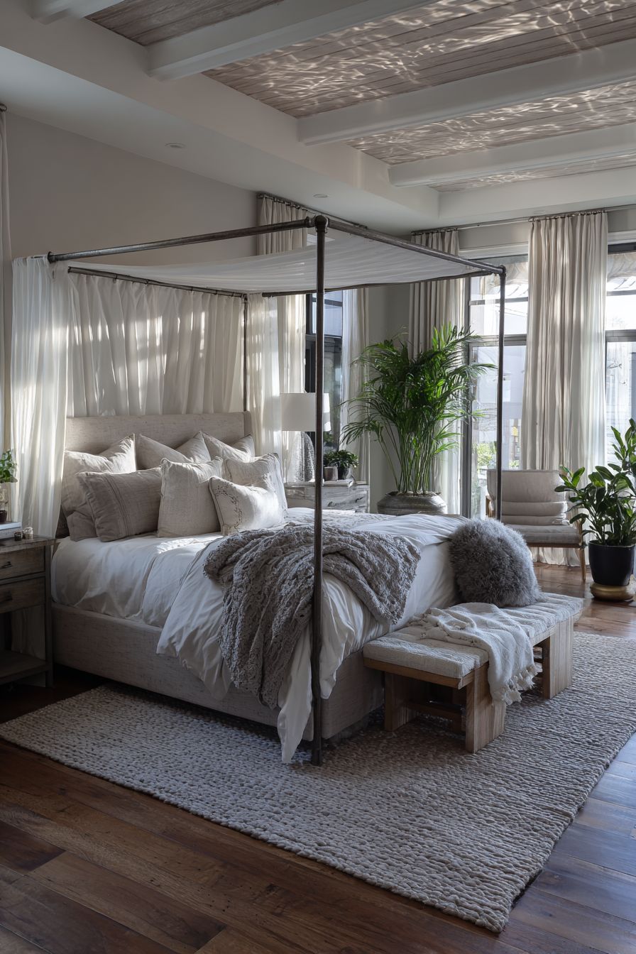 Enhance Space with Elegant Canopy Bed