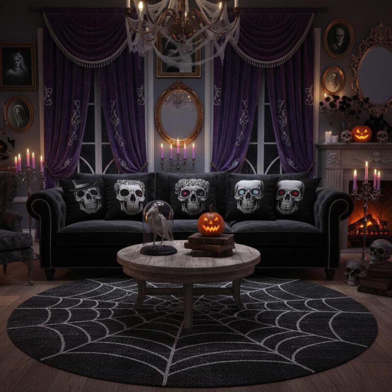 Gothic Halloween textiles
