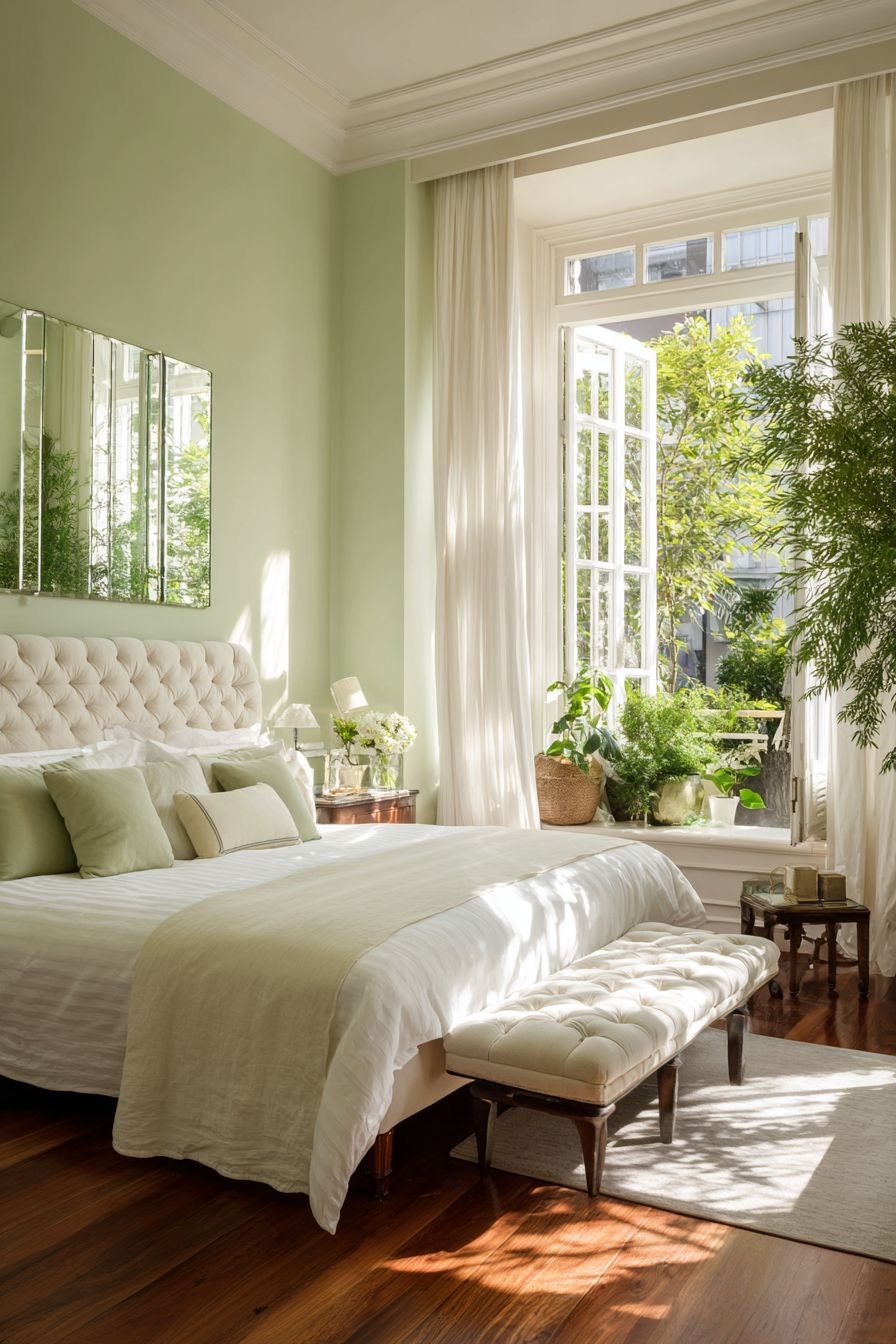 Install Green Tinted Mirrors