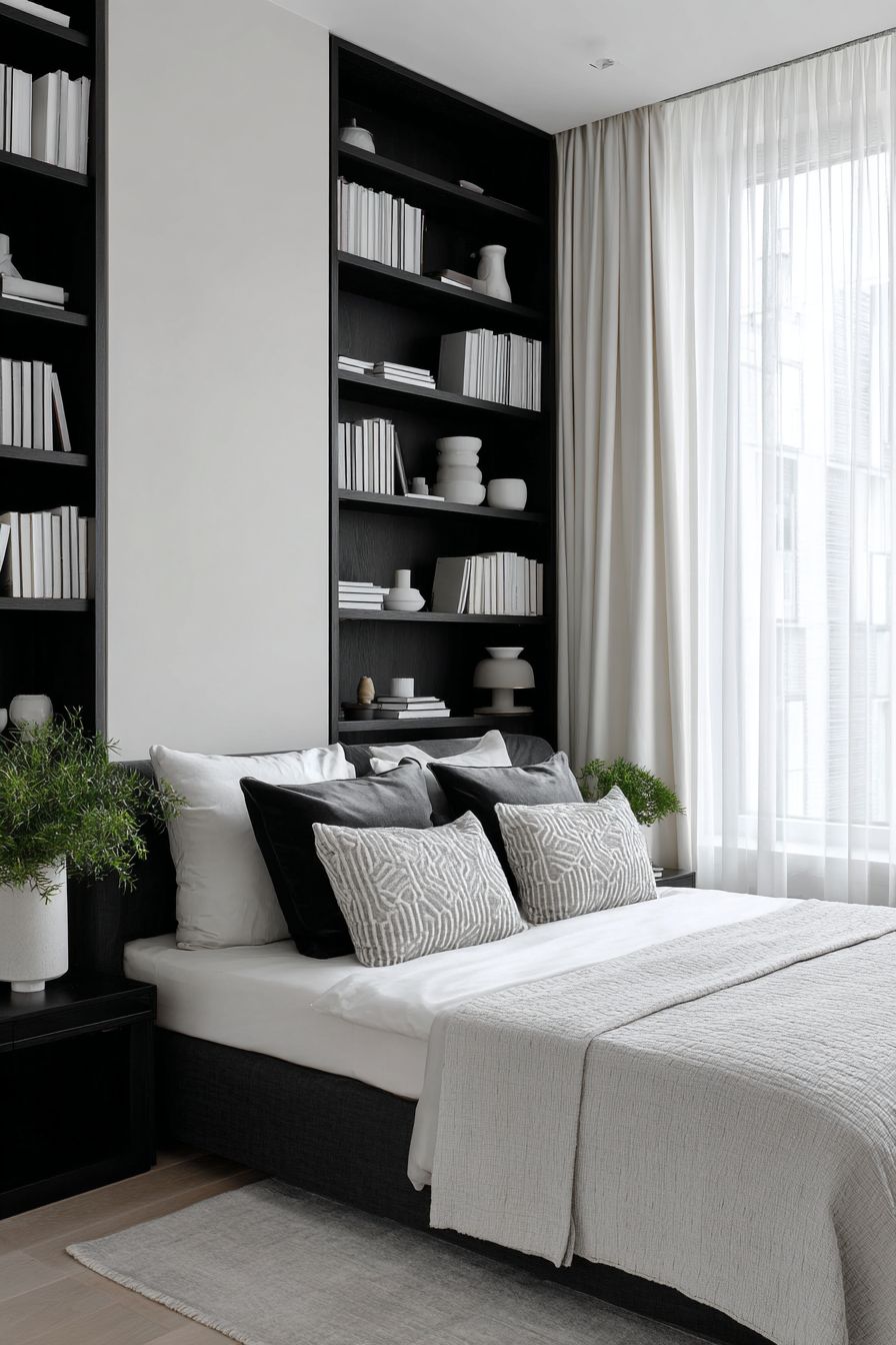 Organize with Monochrome Shelving
