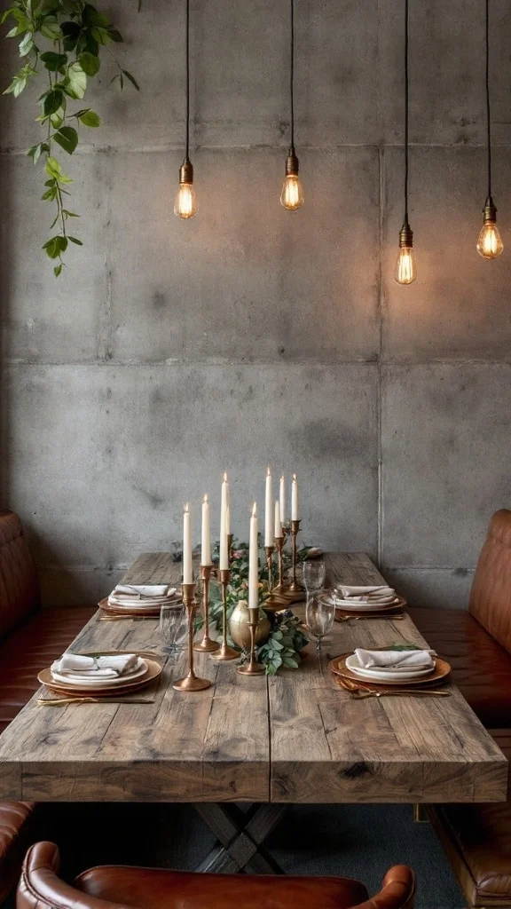 Industrial Style Enhanced with Metallic Highlights