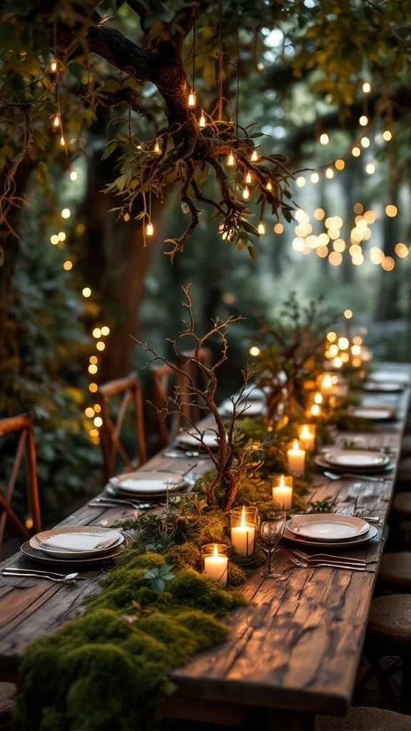 Enchanted Woodland Ambiance with Lush Greenery