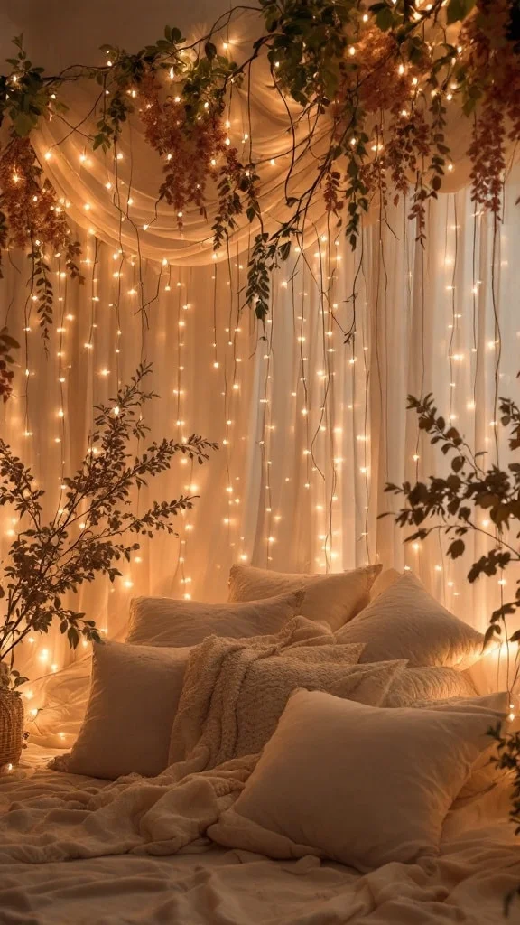 Magical Fairy Tale Ambiance with String Lights
