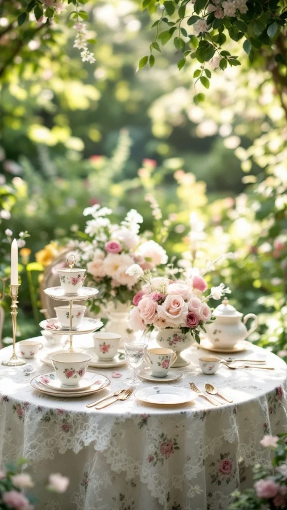 Vintage Tea Party with Personal Heirloom Touches