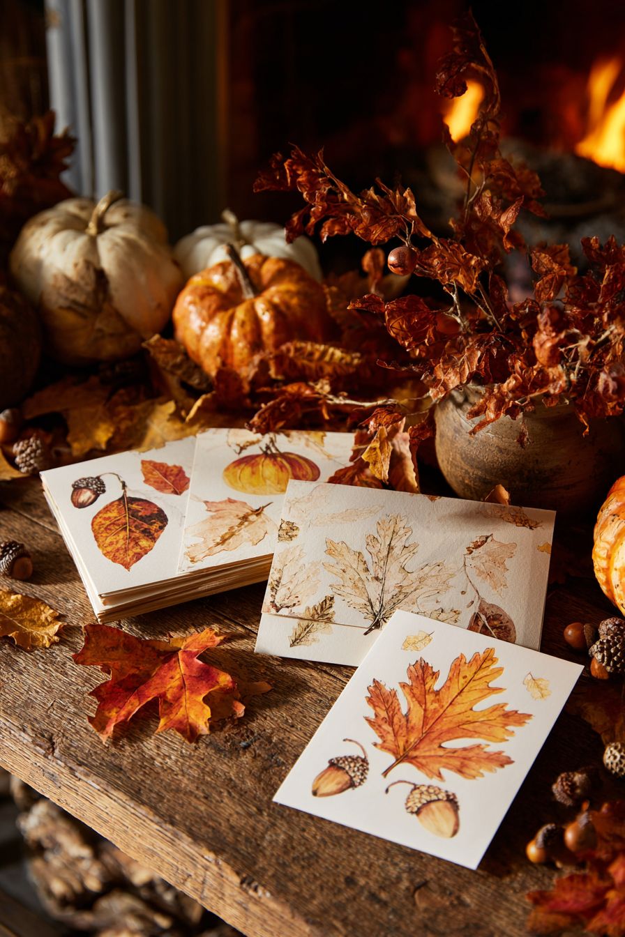Create Invitations with Fall Foliage Patterns