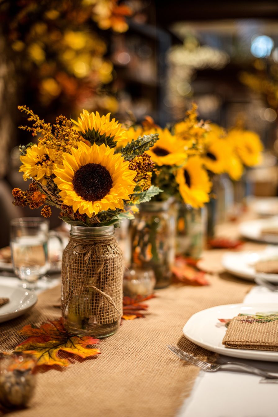Decorate with Sunflowers for a Warm Glow