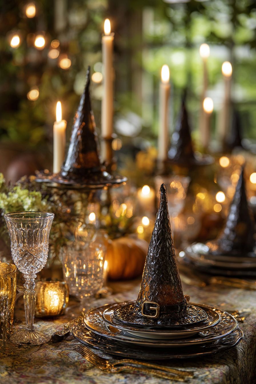 Display Sinister Witch Hat Decorations