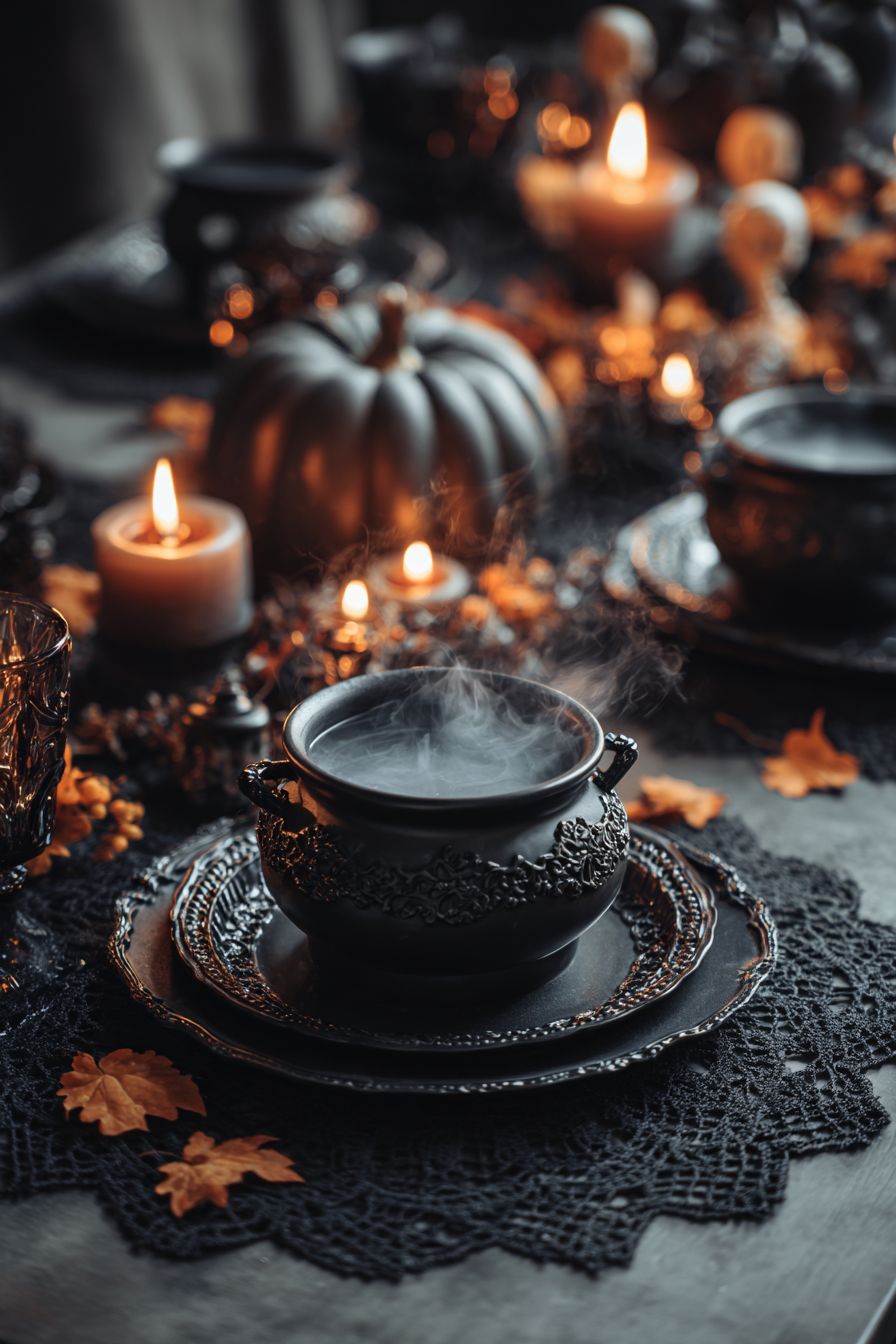 Display Witch's Brew Cauldron